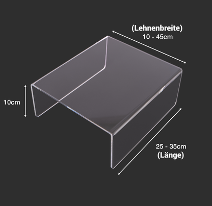 Beistelltisch Ablagefläche für Sofalehne, Tablett, Tisch, Acrylglas Sofa