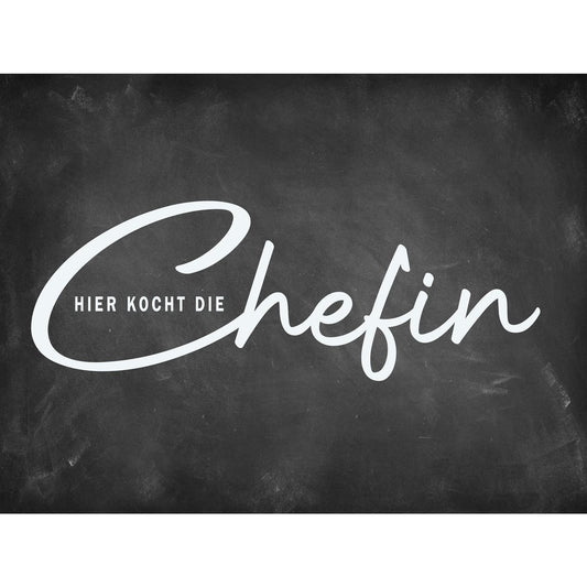 Spritzschutz - Hier kocht die Chefin