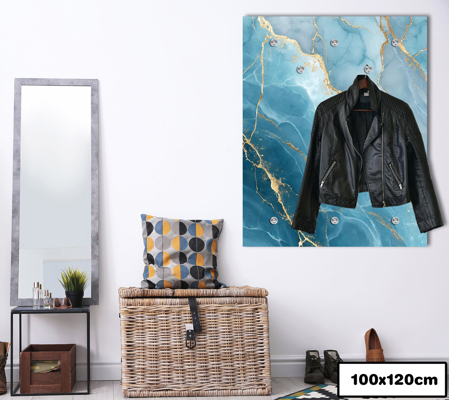 Garderobe - Blue marble