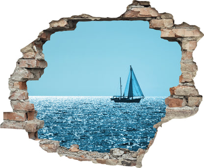 3D Wall Sticker - Swimming In The Ocean