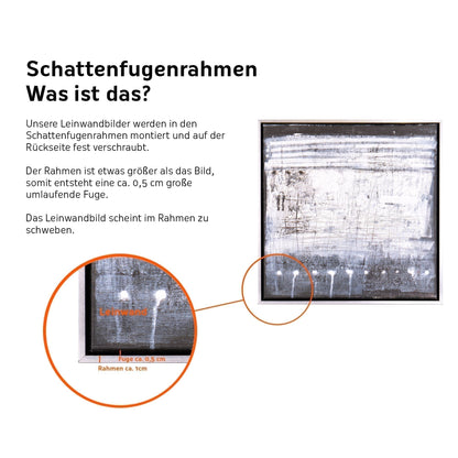 Leinwandbild mit Schattenfugenrahmen - Minimal Essence 40x60cm