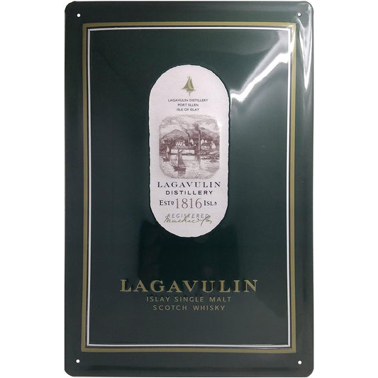 Retro Blechschild - Lagavulin Destillerie