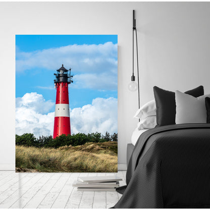 Acrylglasbild - Red Lighthouse Wohnbeispiel