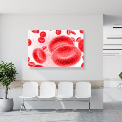 Medical Office Art - Red blood cells - Einrichtungsbeispiel Foto