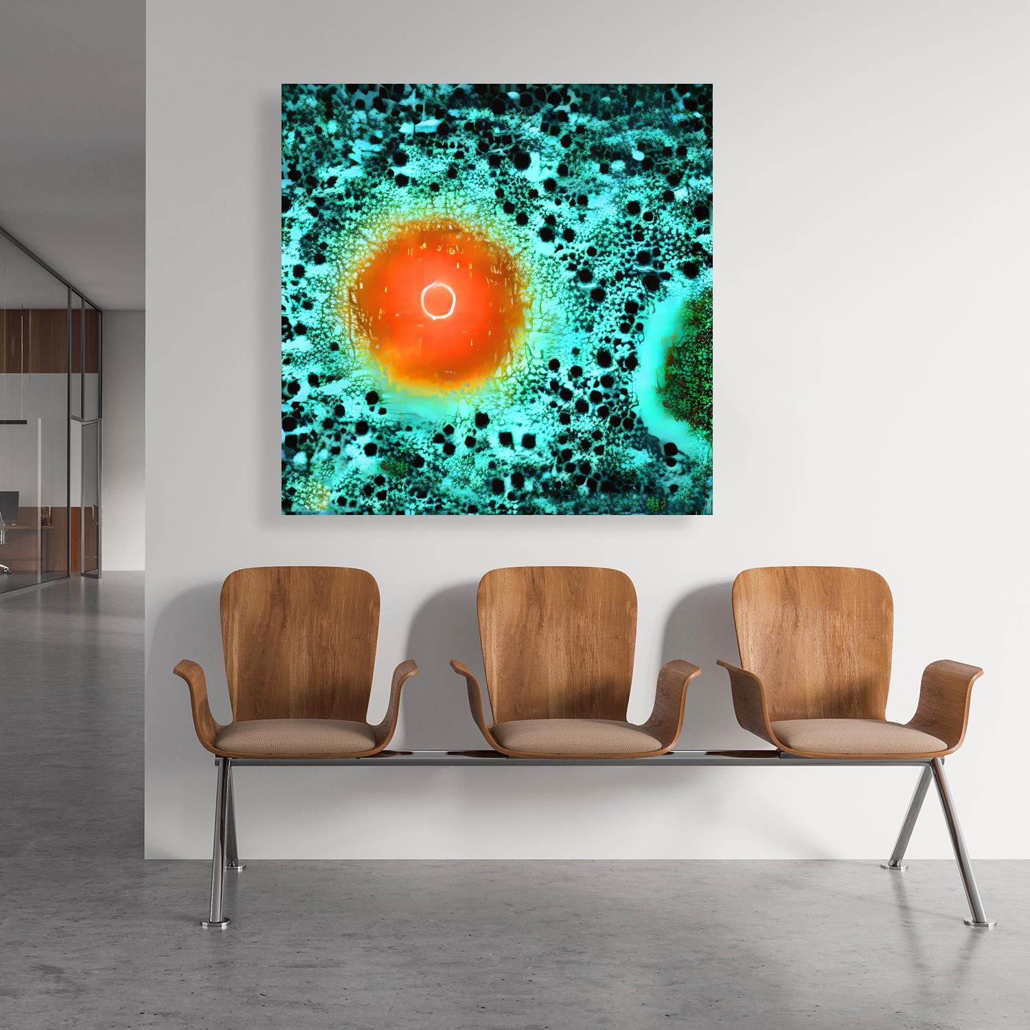 Medical Office Art - Microorganism cells - Einrichtungsbeispiel Foto