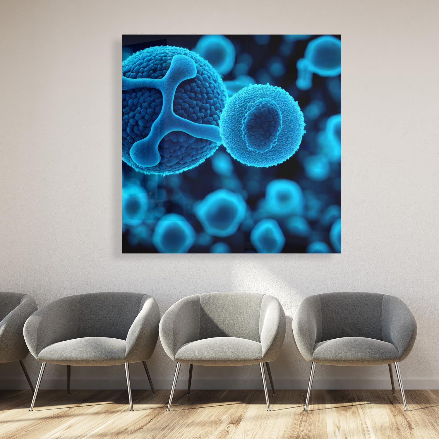 Medical Office Art - Viruses and bacteria - Einrichtungsbeispiel Foto