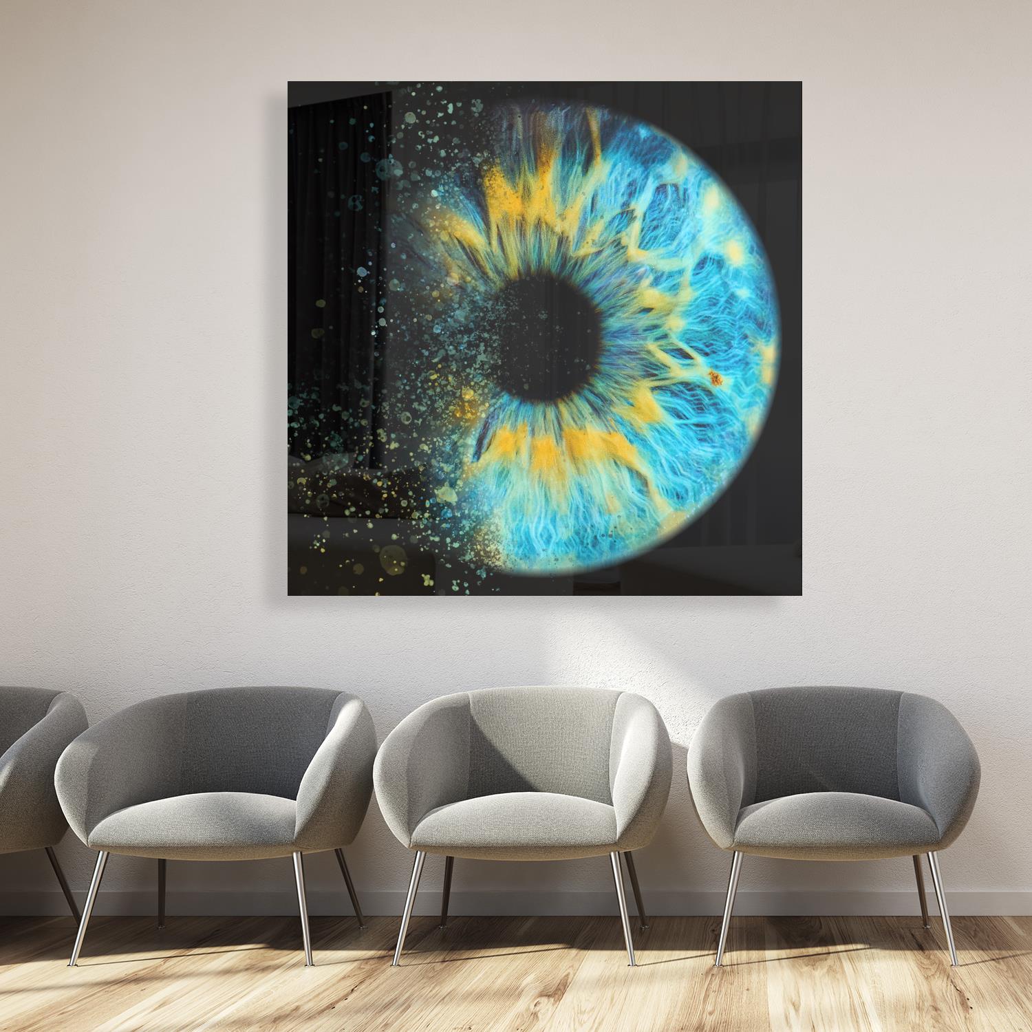 Medical Office Art - Futuristic Eyeball - Einrichtungsbeispiel Foto