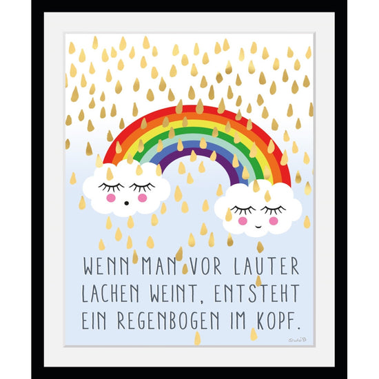 Queen Kerosin Rahmenbild - Regenbogen im Kopf