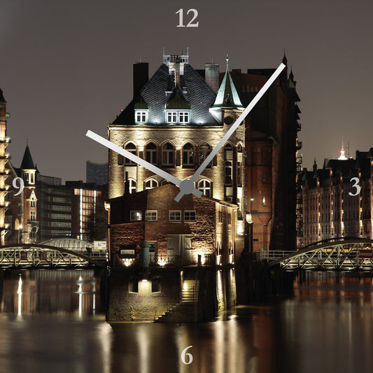 Hamburg 3 Acrylglas-Uhr