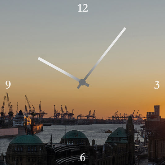 Hamburg 2 Acrylglas-Uhr