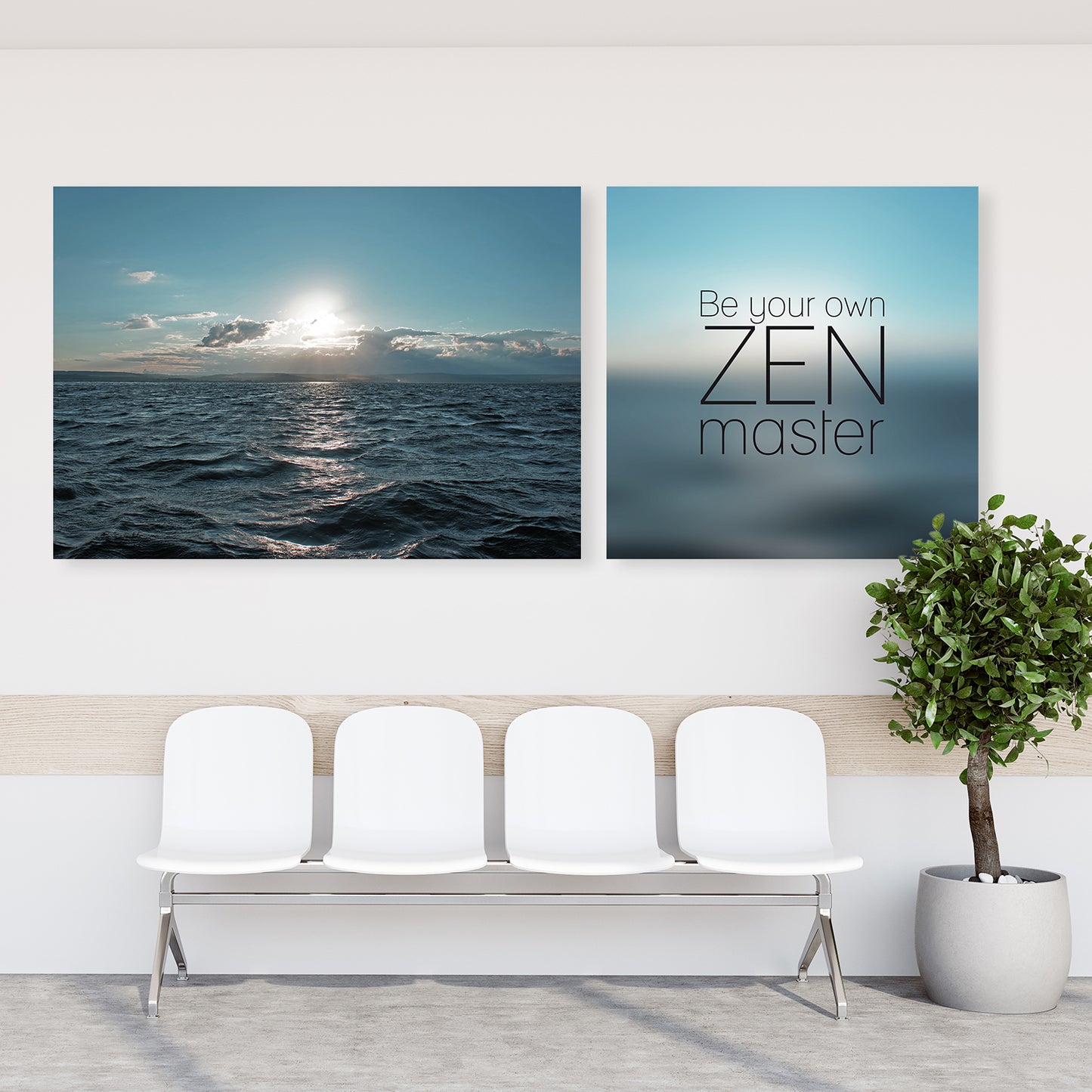 Leinwandbild - Zen Master - Einrichtungsbeispiel Foto