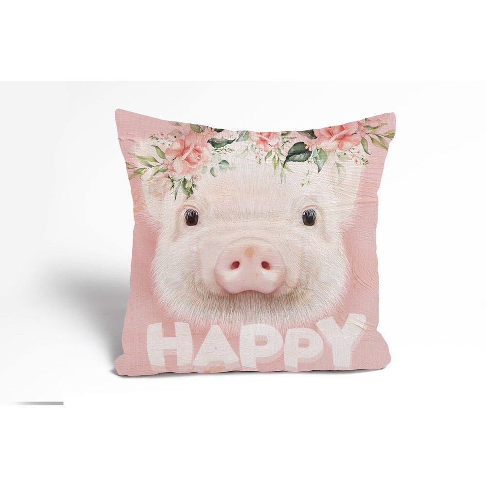 Kissenbezug - Happy Pig
