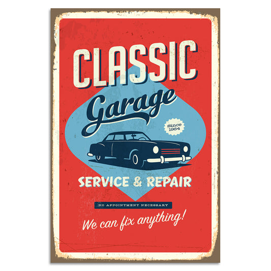 Blechschild - Classic Garage