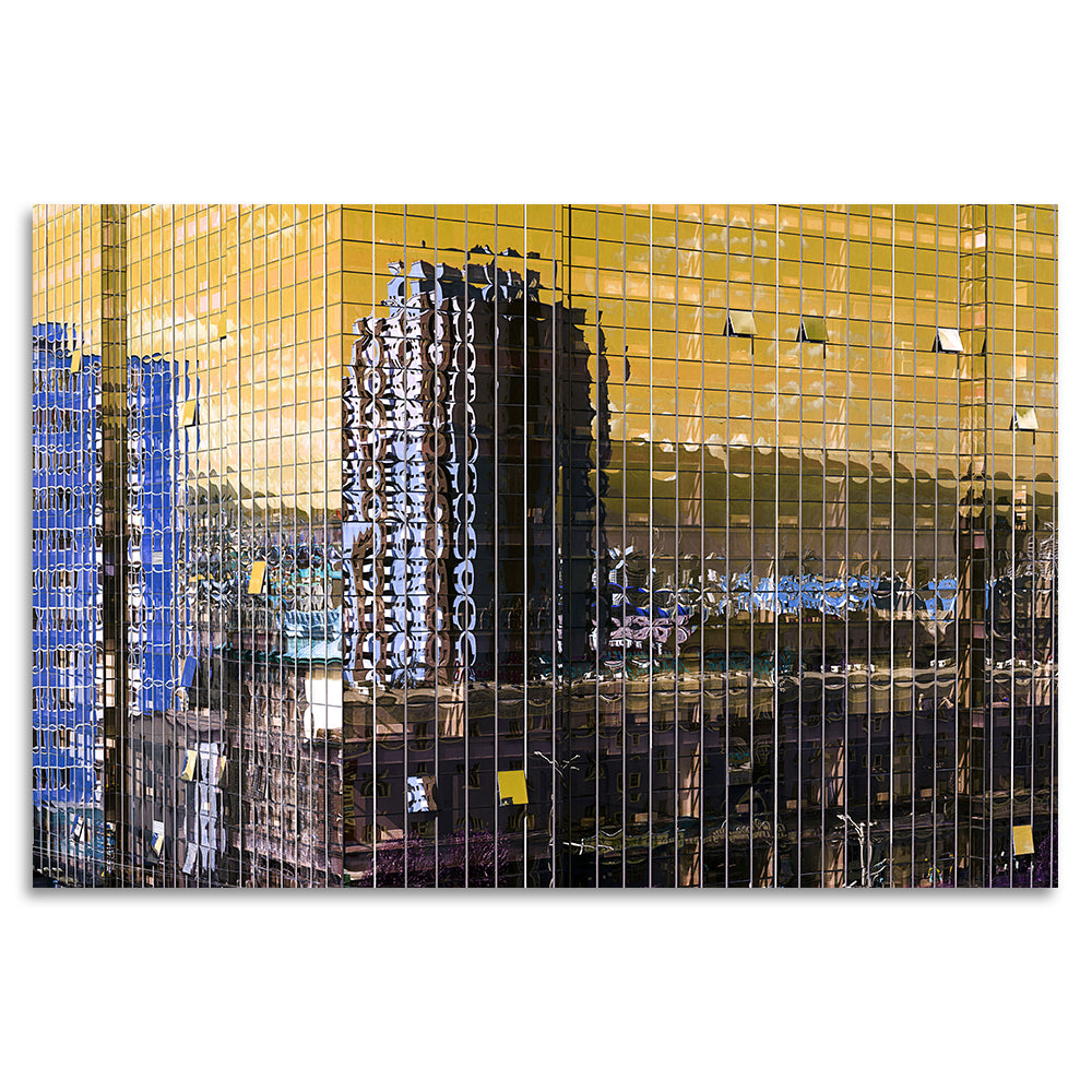 Acrylglasbild - Skyscraper Yellow