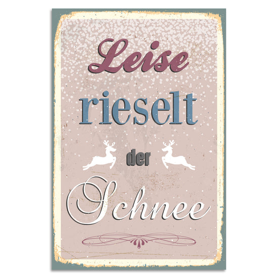 Queen Kerosin Blechschild - Leise rieselt der Schnee