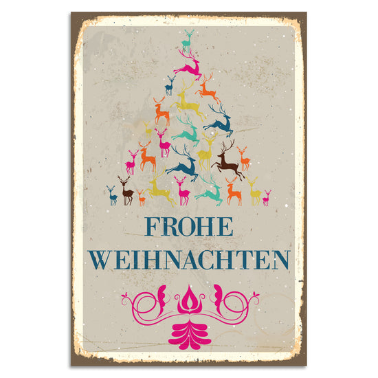 Queen Kerosin Blechschild - Frohe Weihnachten