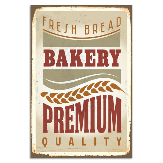 Blechschild Bakery - Premium Quality
