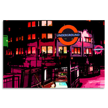 Acrylglasbild - London Underground