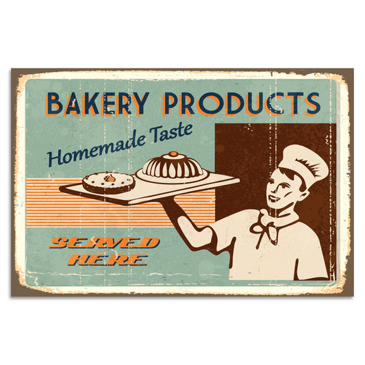 Blechschild - Bakery Products
