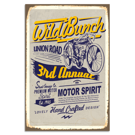 Queen Kerosin Blechschild Wild Bunch - Motor Spirit