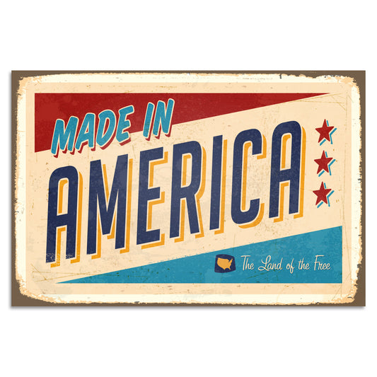 Blechschild - Made In America