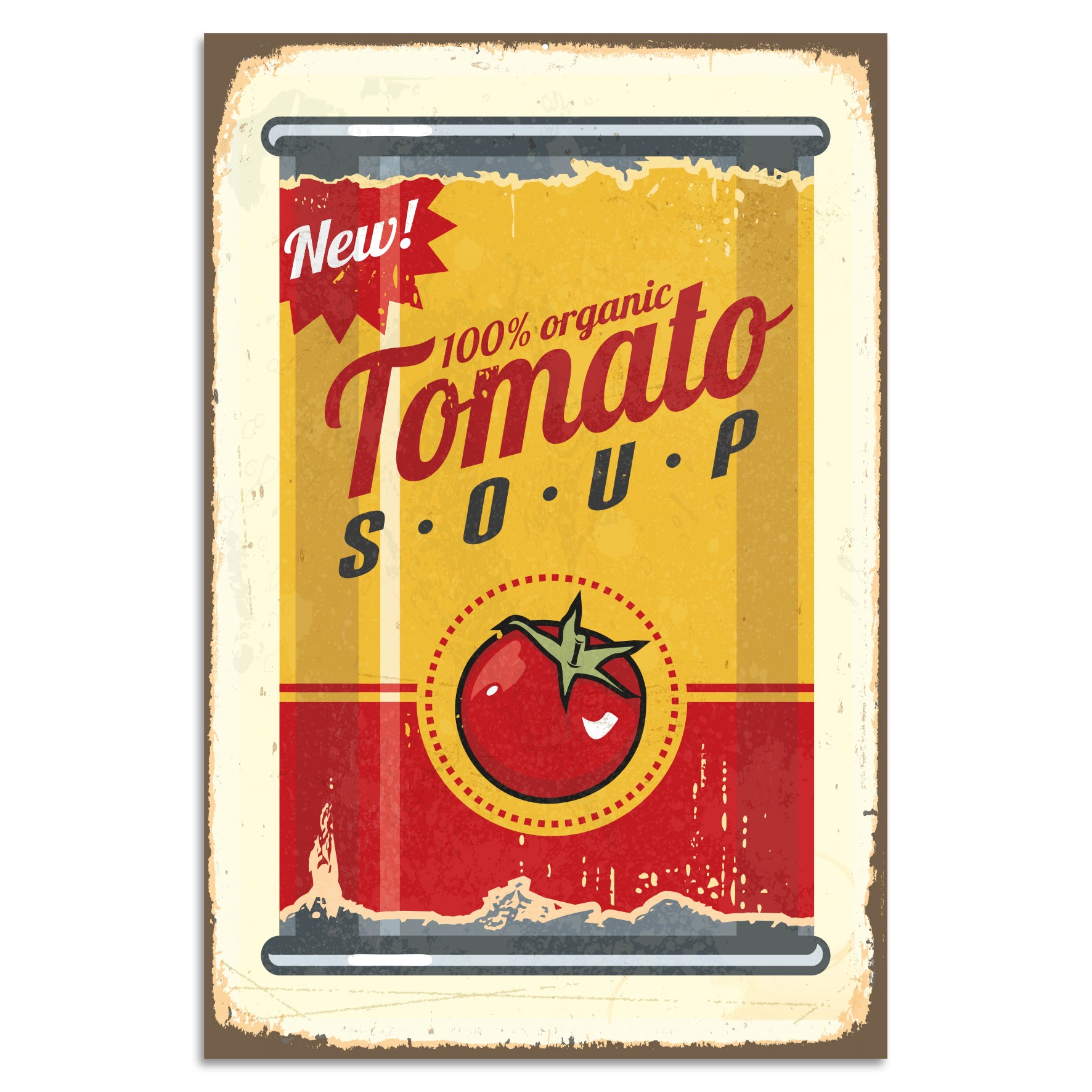 Blechschild - Tomato Soup