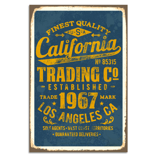 Queen Kerosin Blechschild - California Trading Co