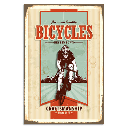Blechschild Bicycles - Best In Town