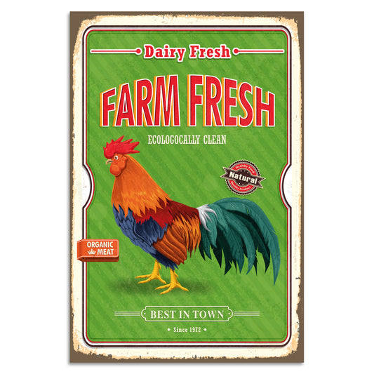 Blechschild - Farm Fresh