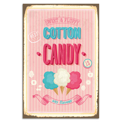 Blechschild - Cotton Candy