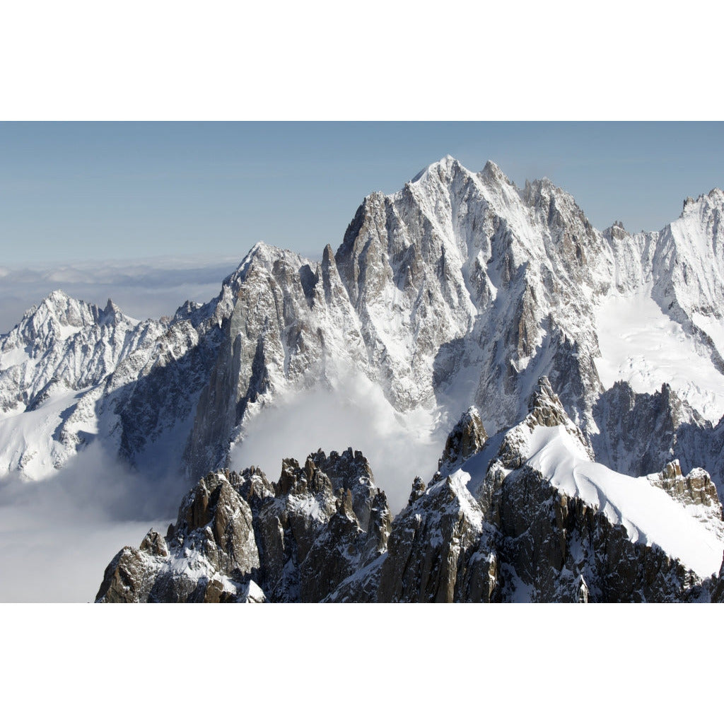 Aluminiumbild - Mont Blanc View