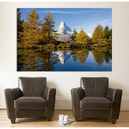 Acrylglasbild - Matterhorn Wohnbeispiel