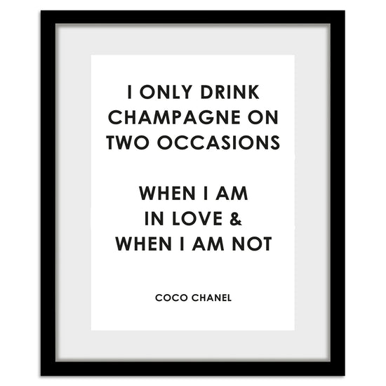 Queen Kerosin Rahmenbild - Only Drink Champagne