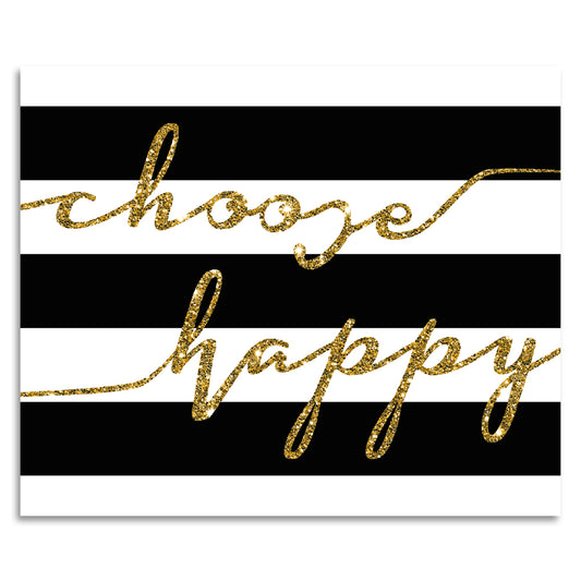 Acrylglasbild - Choose Happy