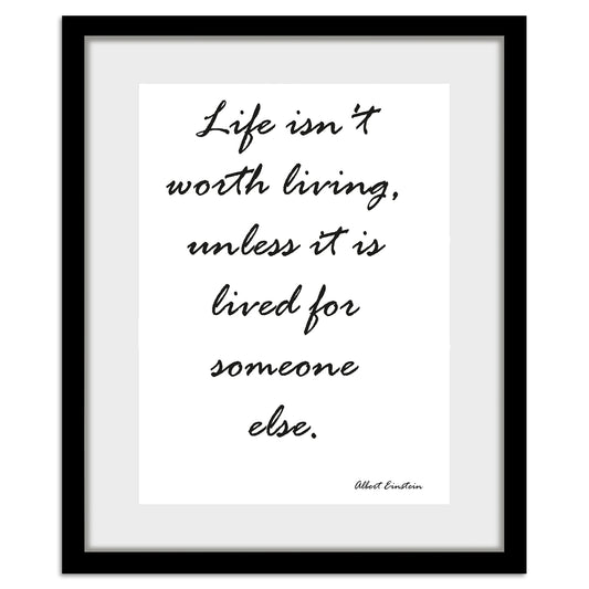 Rahmenbild - Life isnt worth living