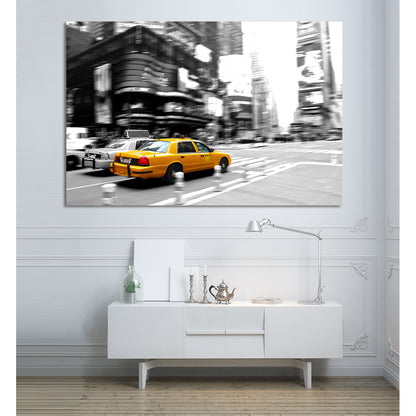 Acrylglasbild - N.Y.C. Yellow Cab Wohnbeispiel