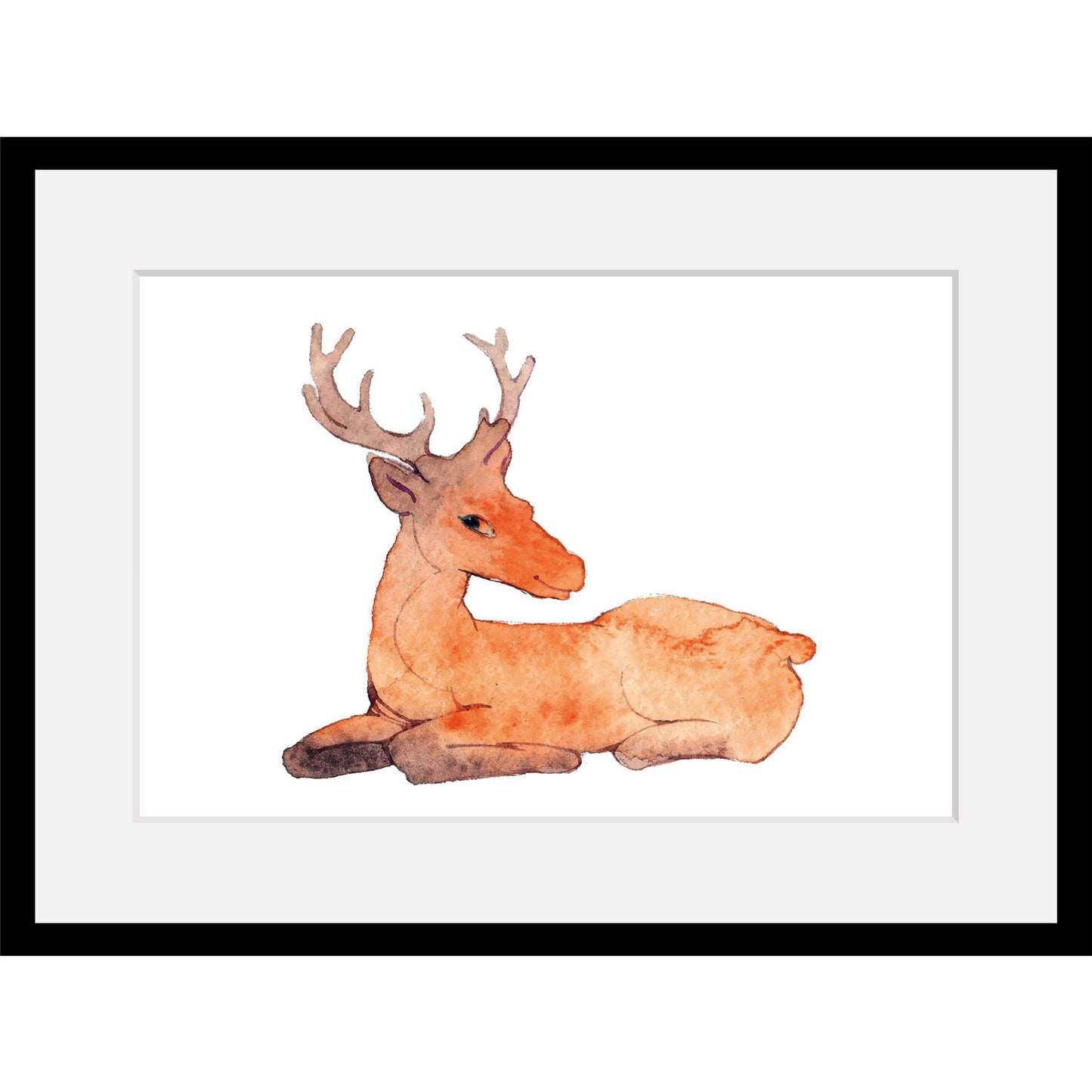 Rahmenbild - Orange Deer