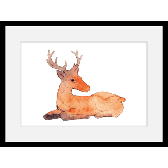 Queen Kerosin Rahmenbild - Orange Deer