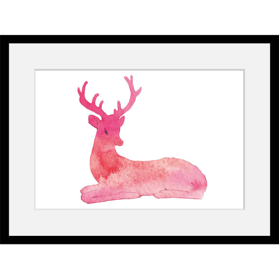 Queen Kerosin Rahmenbild - Pink Deer