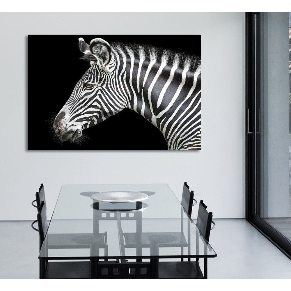 Acrylglasbild - Zebra Wohnbeispiel
