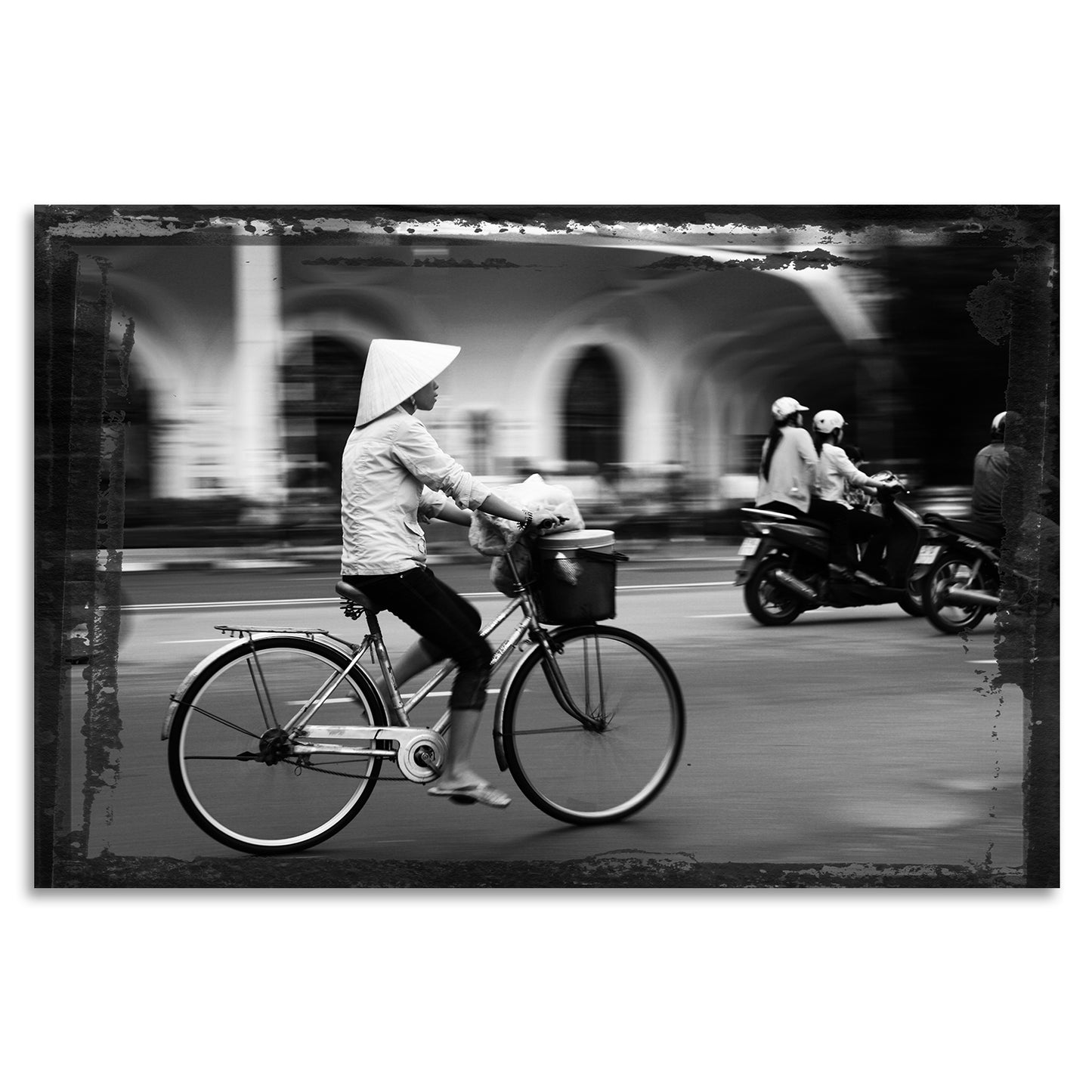 Acrylglasbild - Vietnam Bicycle