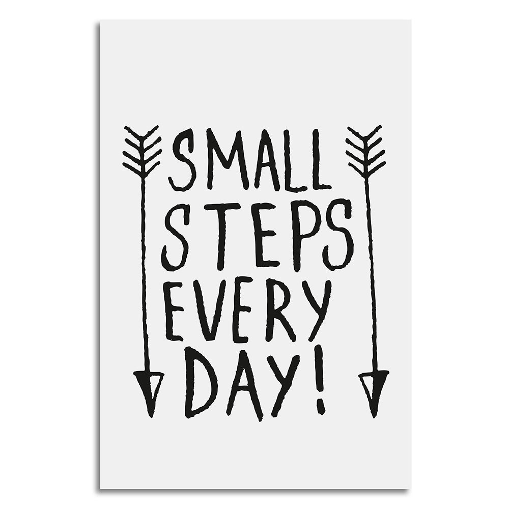Leinwandbild - Small Steps Every Day