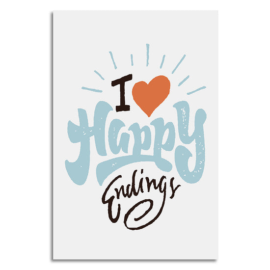 Queen Kerosin Leinwandbild - I Heart Happy Endings