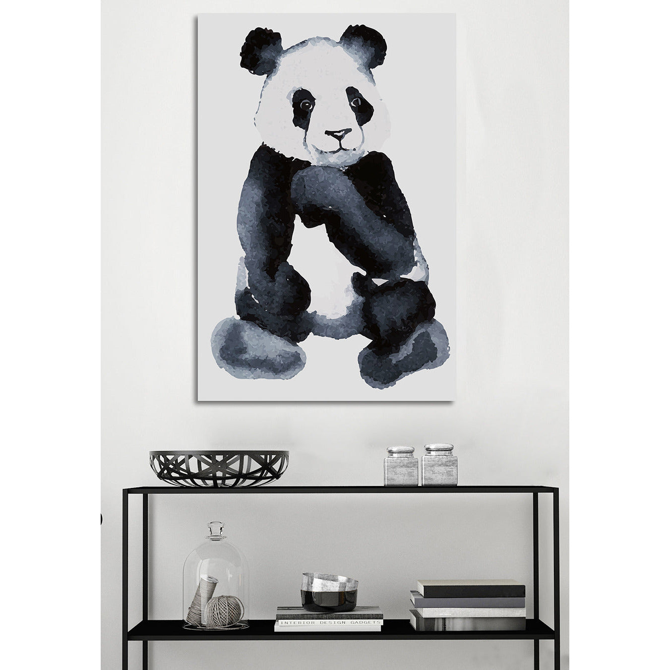 Leinwandbild - Panda Wohnbeispiel