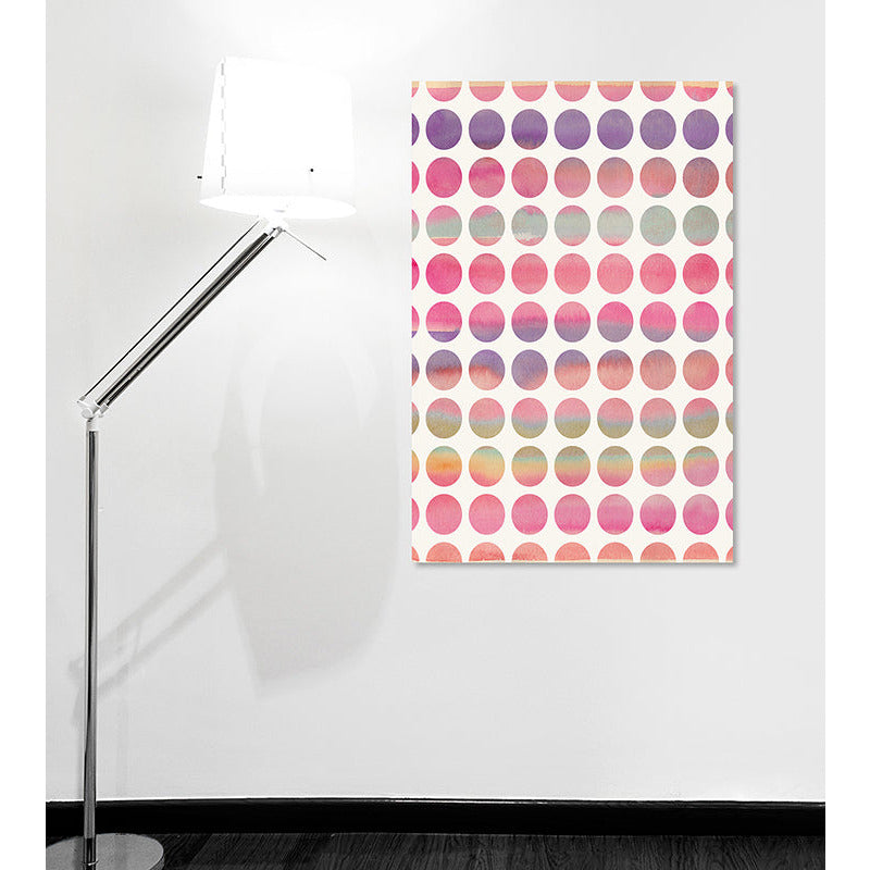 Leinwandbild - Pink Dots Wohnbeispiel