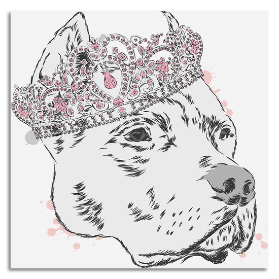 Queen Kerosin Leinwandbild - King Dog