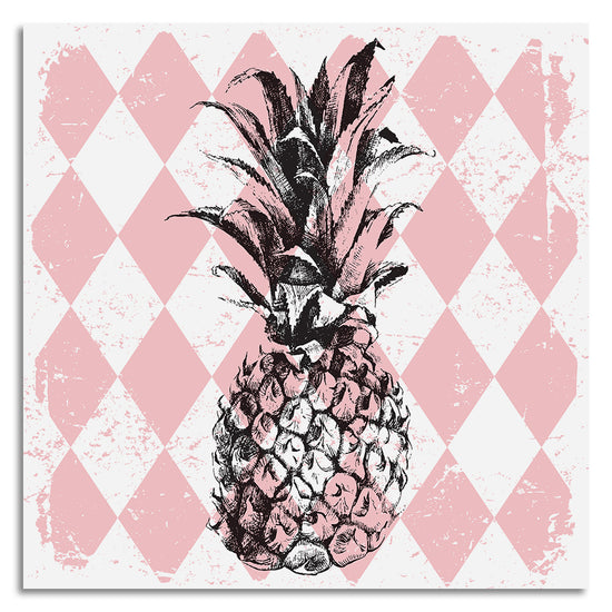 Queen Kerosin Leinwandbild - Pink Pineapple