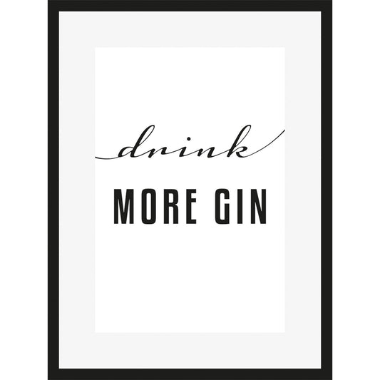 Rahmenbild - Drink More Gin