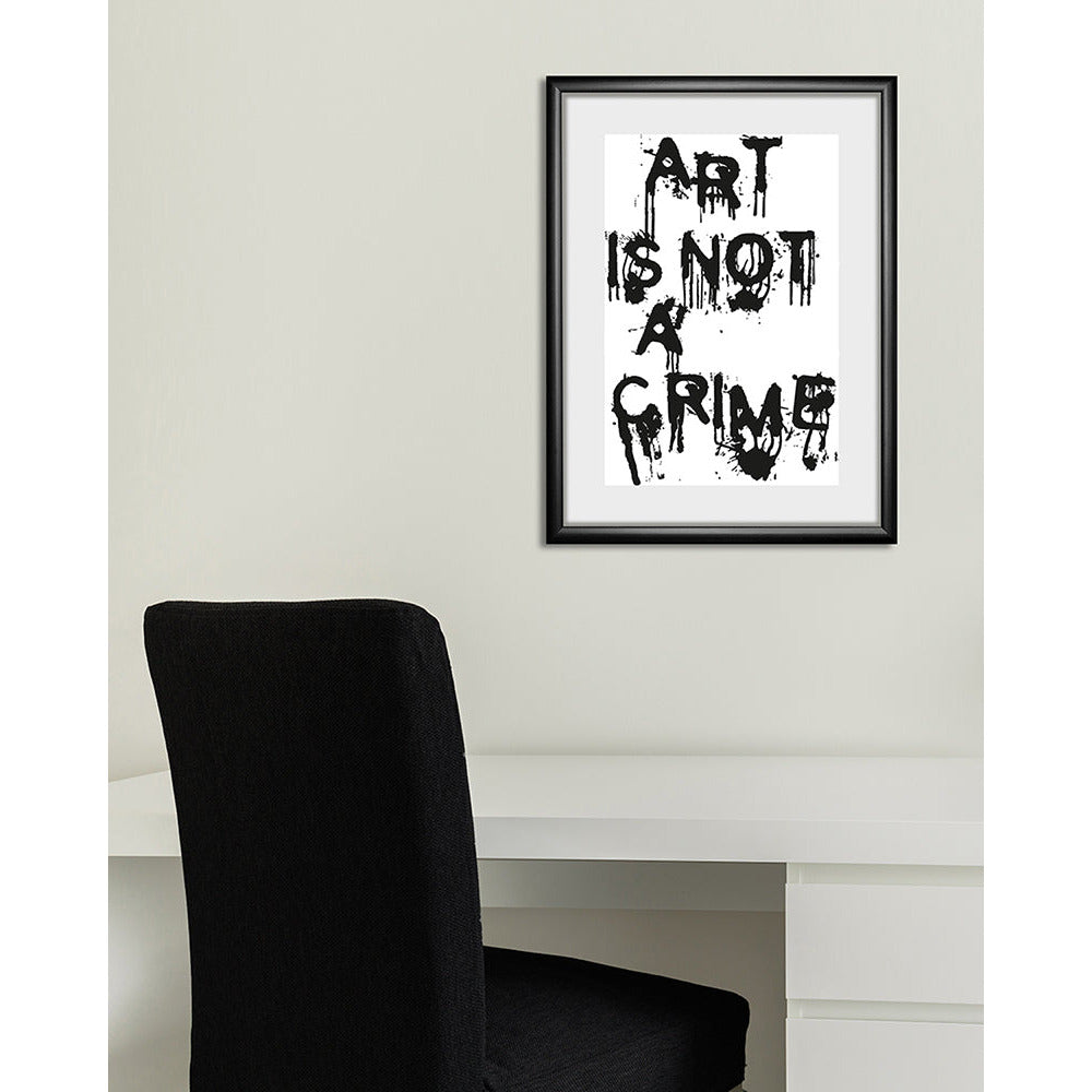 Rahmenbild - Art Is Not A Crime Wohnbeispiel