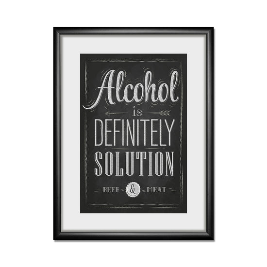 Queen Kerosin Rahmenbild - Alcohol Is Definitely Solution